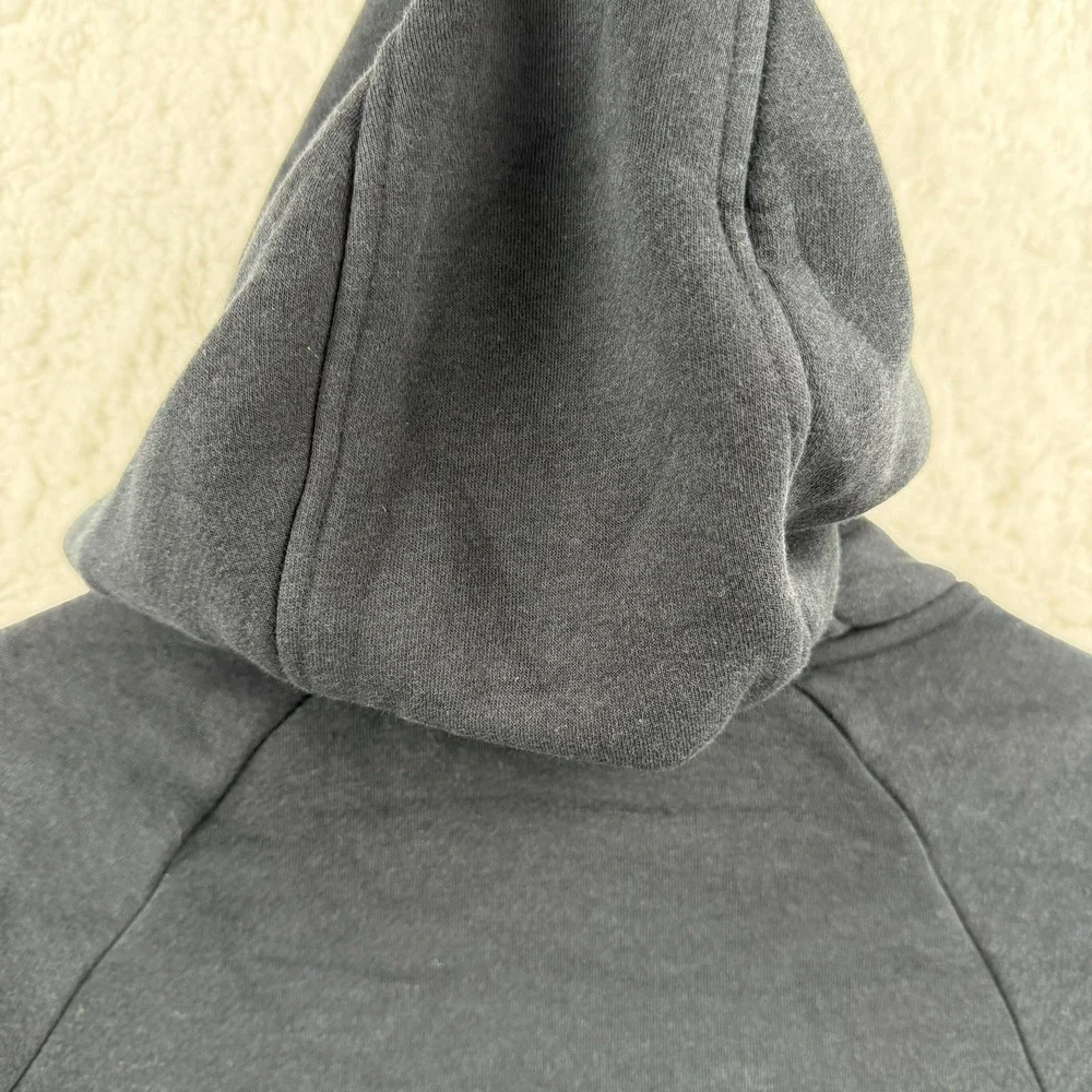 Nike Hoodie Womens XS Gray‎ Pullover Sweatshirt Bubble Dot Swoosh Logo Fleece